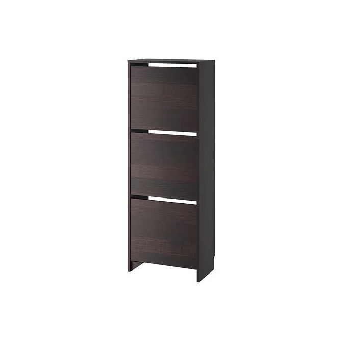 Ikea Meuble A Chaussures 3 Casiers 49 X 135 Cm Noir Brun A Prix