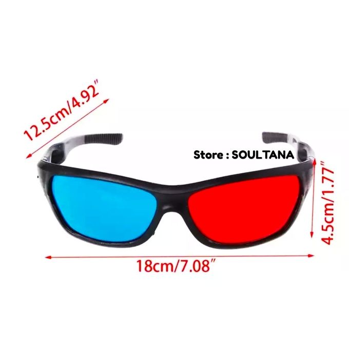 Universel 3D Vision Anaglyphe Rouge et Bleu Realité Virtuelle à