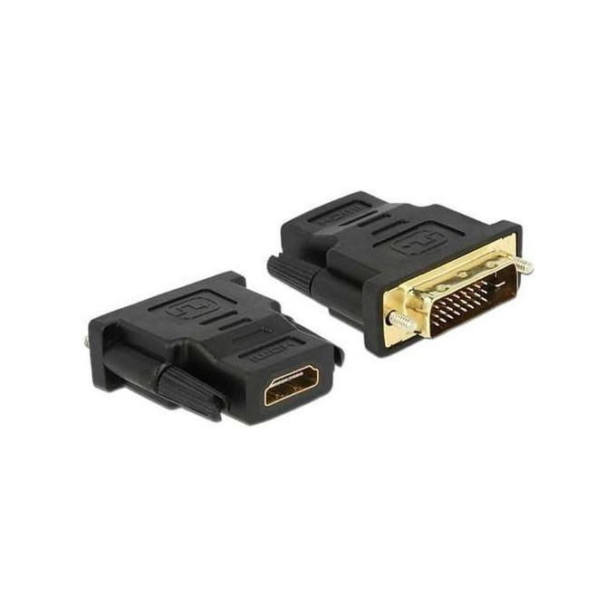 Generic Adaptateur DVI HDMI, Connecteur DVI D 24+1 Mâle vers HDMI Femelle  Support 1080P à prix pas cher