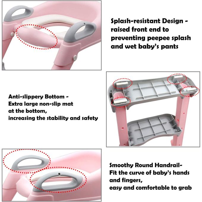 Generic Chaise coussin toilette pour enfants,siège de toilette avec echelle, pot bébé à prix pas cher