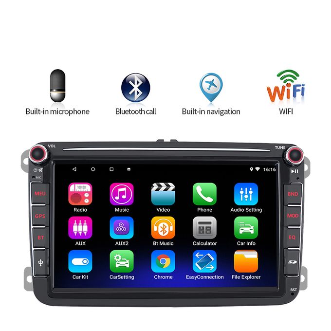 Generic Autoradio Android Volkswagen avec Ventilateur Golf5,Golf6, Tiguan,  Passat à prix pas cher