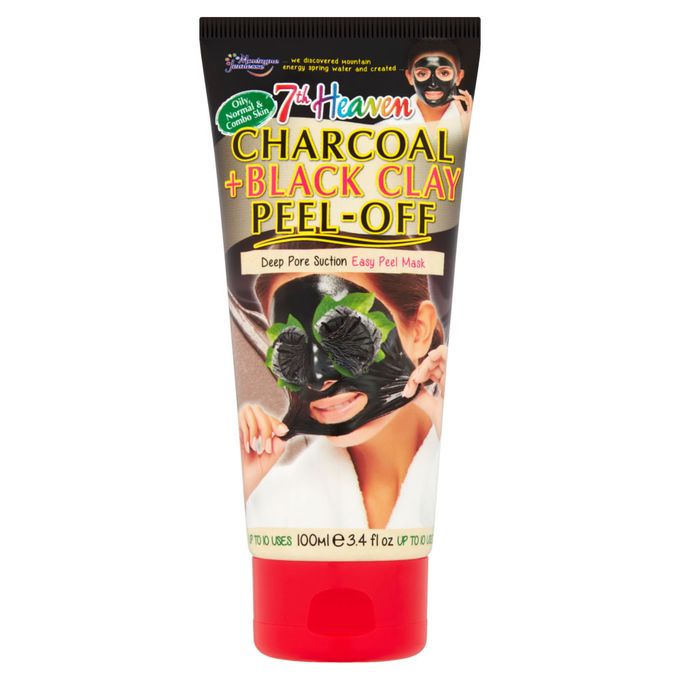 7th Heaven Tube Peel Off Charbon et Argil Noir 100ml