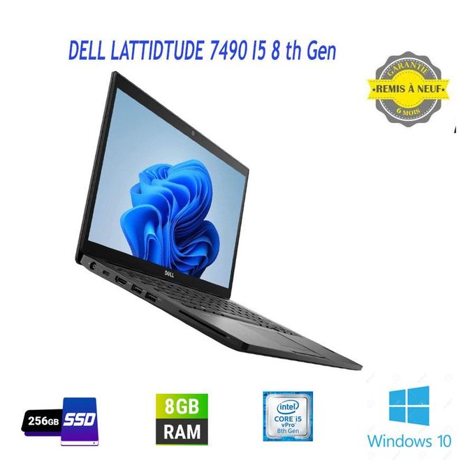 Dell Latitude 7490 PC Portable 14" I5 8ème Ram 8Go SSD 256Go Win10