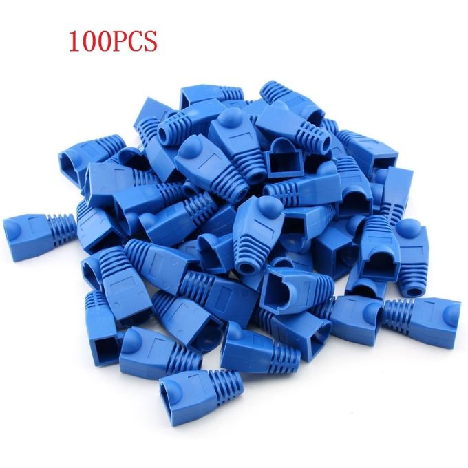 Generic 100 Cache connecteur Plug Câble de réseau RJ45 LAN Ethernet , Les  patins à prix pas cher