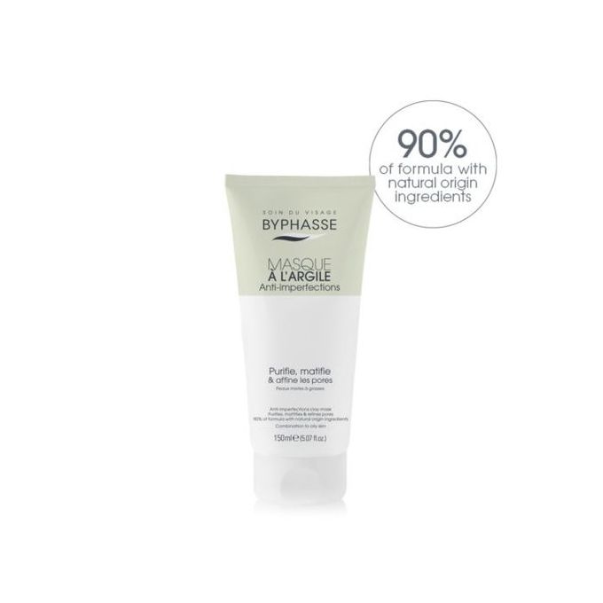 Byphasse Masque à l’argile anti-imperfections peaux mixtes à grasses 150ml