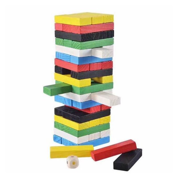 Sans Marque Jouet enfant JENGA multicolore à prix pas cher