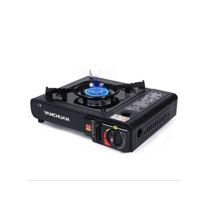 Réchaud De Camping Portable Au Butane - 7500 BTU - Pliable Orange Avec étui