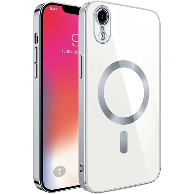 Case Pochette IPhone XR transparent MagSaf anti collision Haut Qualite Gray a prix pas cher Jumia Maroc