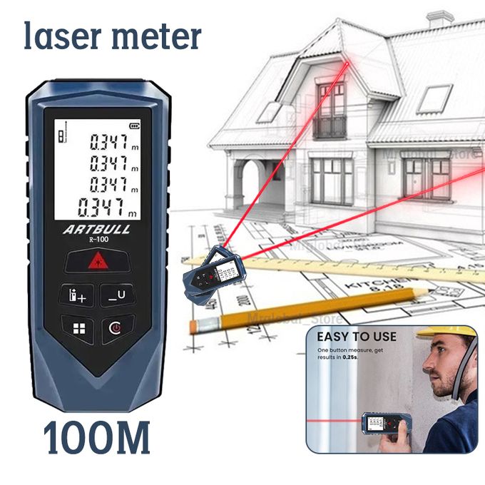 Generic Télémètre laser 100m Télémètre Mesure laser numérique Règle  électronique à prix pas cher