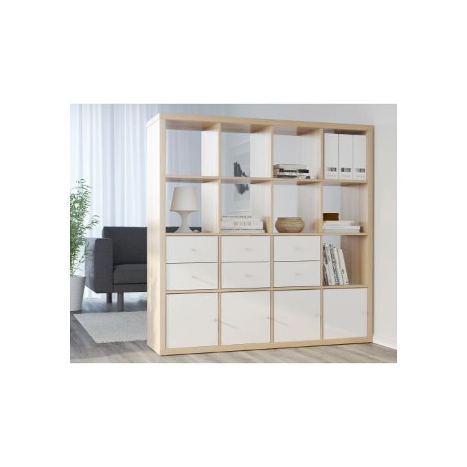  Ikea  tag re  effet ch ne teint  blanc 147 x 147 cm   prix 
