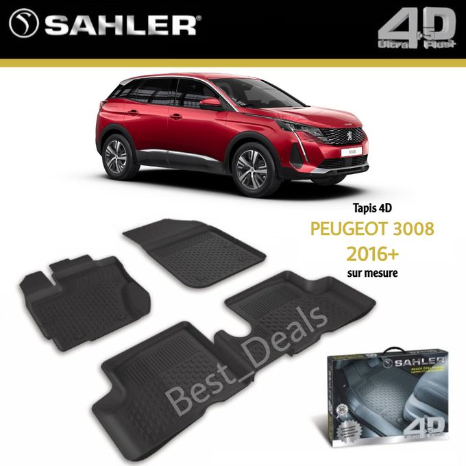 Generic Tapis 4D Peugeot 3008 sur mesure exacte sans odeur imperméable  antidérapant à prix pas cher