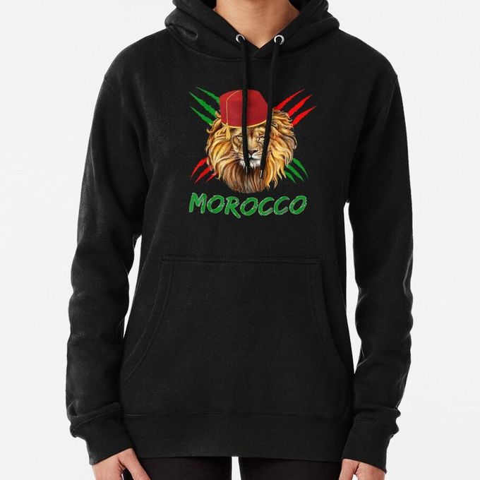 Maghriba Patriotique Maroc Fille Chignon Décoiffé Femme Marocaine Sweat