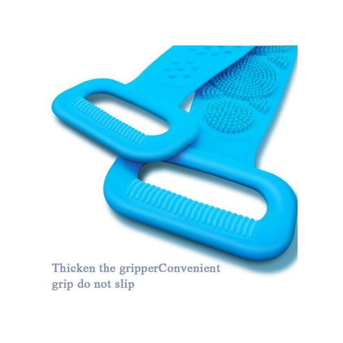 Generic Brosse En Silicone Magique Pour le Bain Douche Serviette Dos  Nettoyage Bleu à prix pas cher