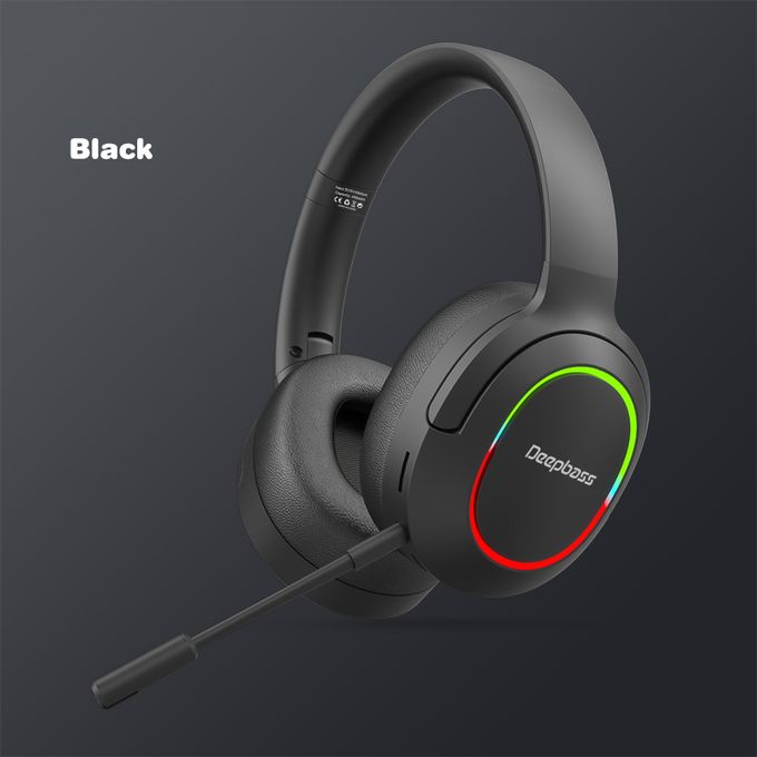 Deep Bass Casque Gamer Sans fil bluetooth Beige casque PC 7.1 son