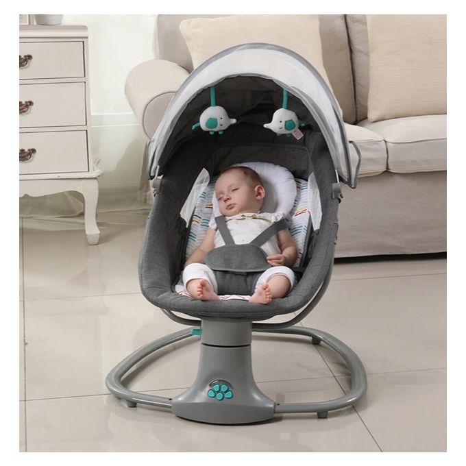 Mastela Balancelle Electrique 3en1 Pour Bebe - Gris claire à prix pas cher