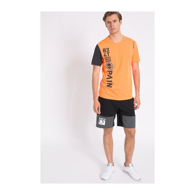 shorts reebok homme orange