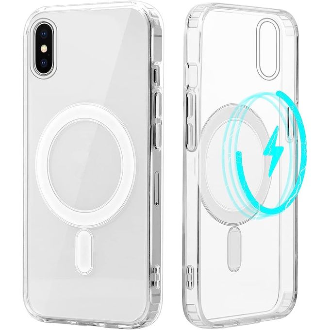 Compare Pochette transparente pour iPhone x MagSafe magnetique Price