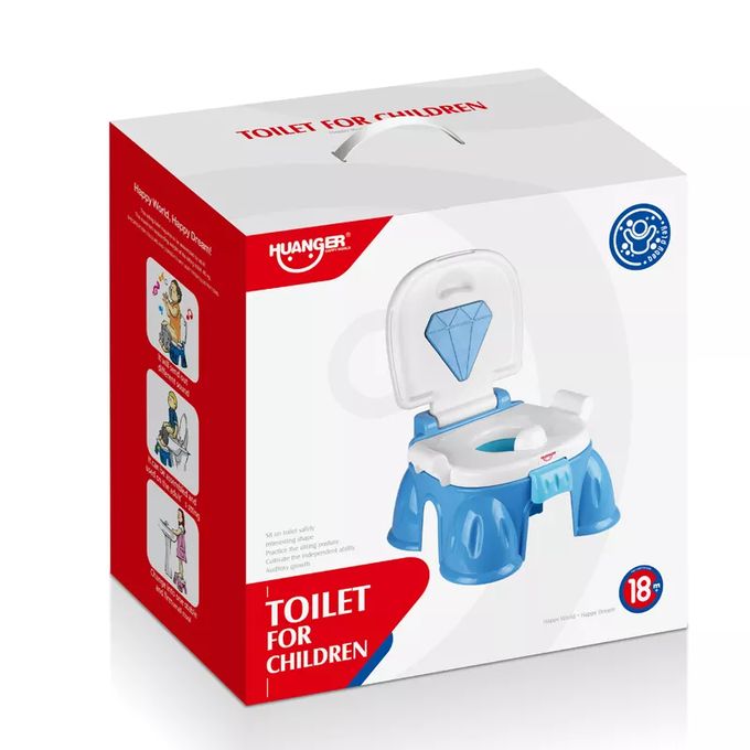 Huanger Pot toilette pour enfant musical avec capteur - Bleu à