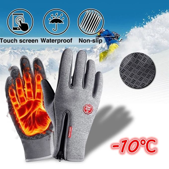 Generic Gants thermiques a ecran tactile Vetements d hiver coupe vent impermeables Moto Cyclisme Sport a prix pas cher Jumia Maroc