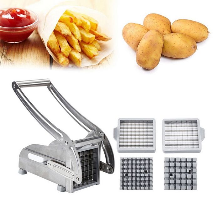 2 Pcs Coupe Pommes de Terre Coupe Patate Frite Couteau a Lame