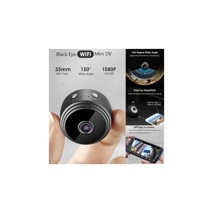 Mini caméra A9 WIFI HD 1080P Vision Nocturne et mouvement de détection