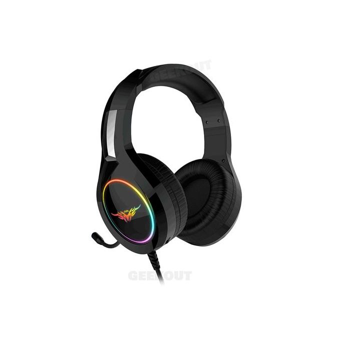 Chrono - Casque Gamer PC avec Anti-Bruit, Réglable Micro Basse