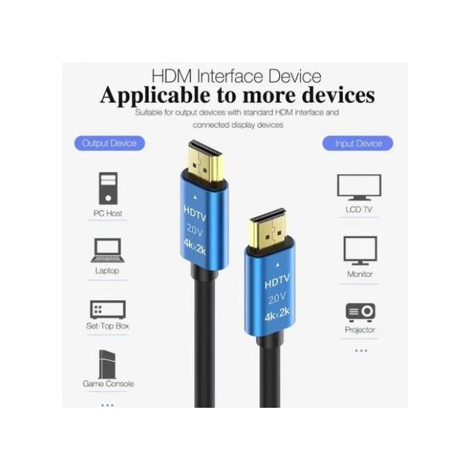 Generic Câble HDMI haute vitesse - New Version Full HD 4K 3D , Haute  qualité à prix pas cher