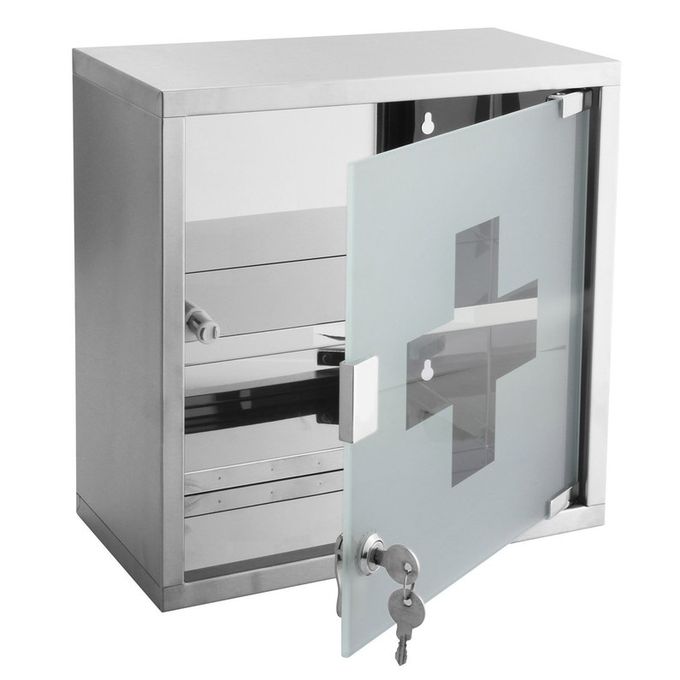 Leroy Merlin Armoire De Salle De Bain A Pharmacie Chrome 30x30x15 Garantie 1 An جوميا المغرب