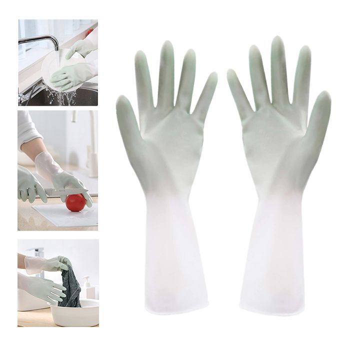 Generic Gants de nettoyage pour cuisine & bain Manches longues Gants de  lavage vaisselle à prix pas cher