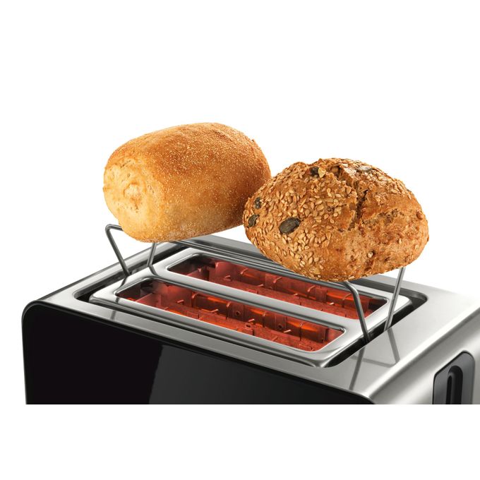 Bosch Grille pain Premium Inox/Noir électronique 1050W ,6 réglages fonction  Décongélation à prix pas cher