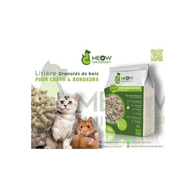 Generic Litiere Granules De Bois Meow Universe Double Eco 5 Kg Wood Pellets A Prix Pas Cher Jumia Maroc