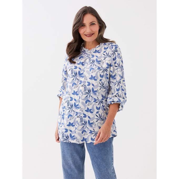 Compare Lc Waikiki Chemisier a manches longues a motifs pour femmes Price