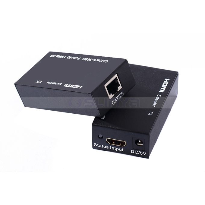 Generic Extender Hdmi 60m Sur Cable Utp Cat 6 Unique Emetteur Hdmi Recepteur Ir A Prix Pas Cher Jumia Maroc