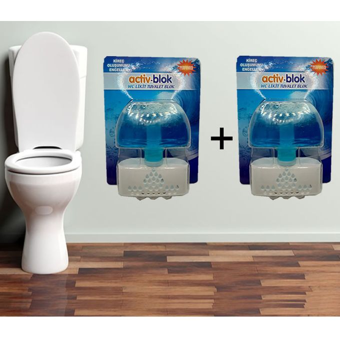 Bloc désodorisant pour cuvette de WC - parfum Océan - lot de 3