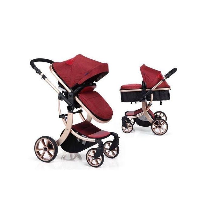 Generic La nouvelle poussette combinée 2en1- rouge à prix pas cher | Jumia  Maroc
