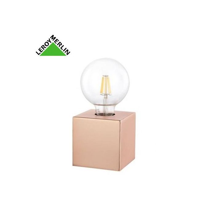 Leroy Merlin Lampe A Poser Scaly Cuivre Culot E27 Allumage