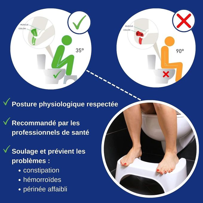 Tabouret physiologique / marche pied WC / toilette