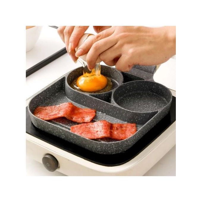 2 Trous Poêle Antiadhésive, Poêle à Pancakes, Poêle à Frire Oeuf Au Plat,  Poêle à Pancakes Antiadhésive en Aluminium, pour Cuire Omelettes, Convient  pour Cuisinière à Gaz, Cuisinière à Induction