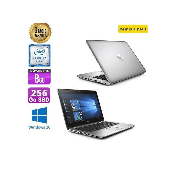 Hp Pc Portable Elitebook 820 G3 i5 6éme génération 16Go Ram 256Go SSD  (Remis à neuf) - QWERTY à prix pas cher