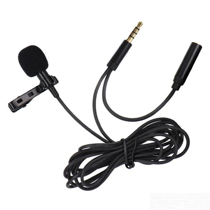 XIJ Micro-cravate Lavalier Microphone Cravate Filaire, Clip  Omnidirectionnel sur Microphone à Réduction de photo micro 7907079501083