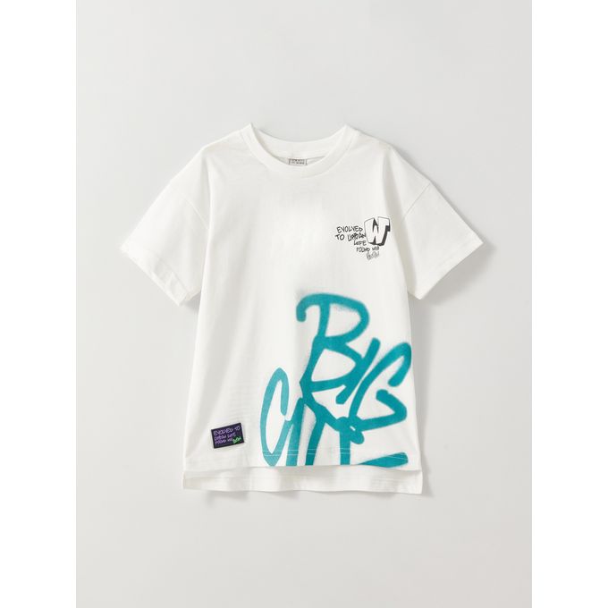 Lc Waikiki T-shirt pour garçon à col ras et à manches courtes imprimées
