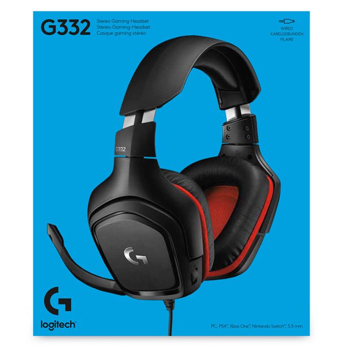 Logitech G332 Casque gaming filaire - compatible PC, PlayStation 4, Xbox  One.Nintendo Switch à prix pas cher