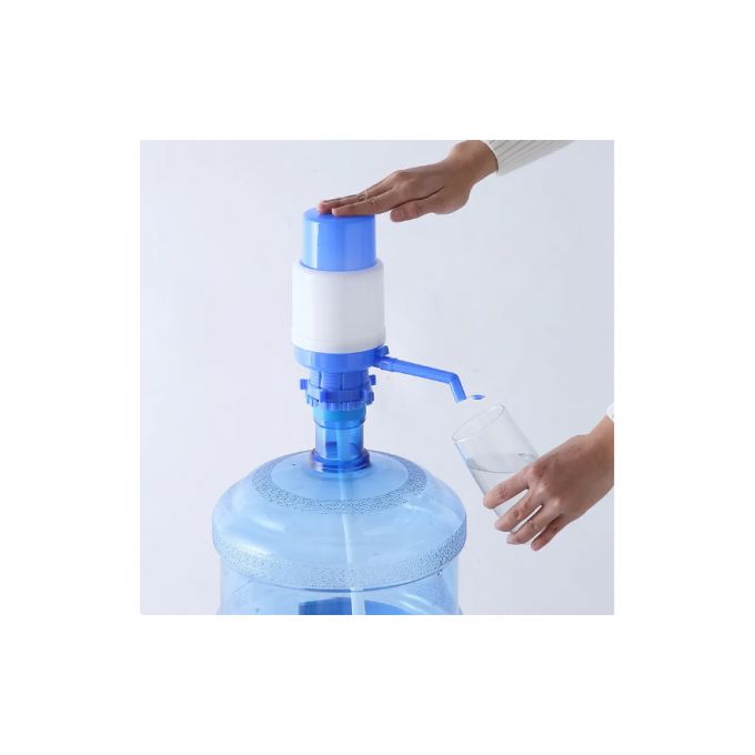 Pompe à eau potable manuelle, distributeur de pompe à eau manuel bleu avec  tube extra court et capuchon pour pompes à eau électriques, pompe à eau à  pression manuelle pour fontaine à