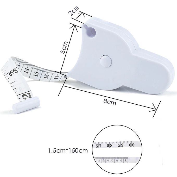 Ruban à mesurer rétractable balle de laine 150 cm (60) - Artigina