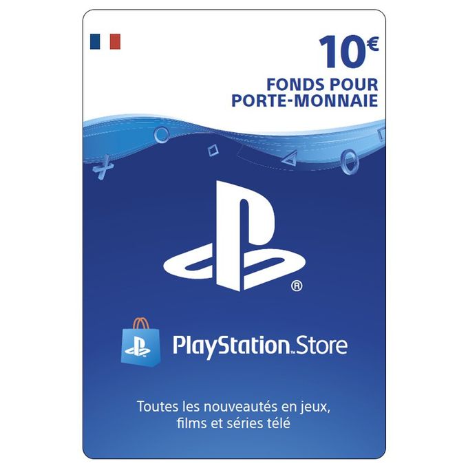 Sony €10EUR Carte PlayStation Network 10 EURO PSN Code Jeu Compte français FR à prix pas