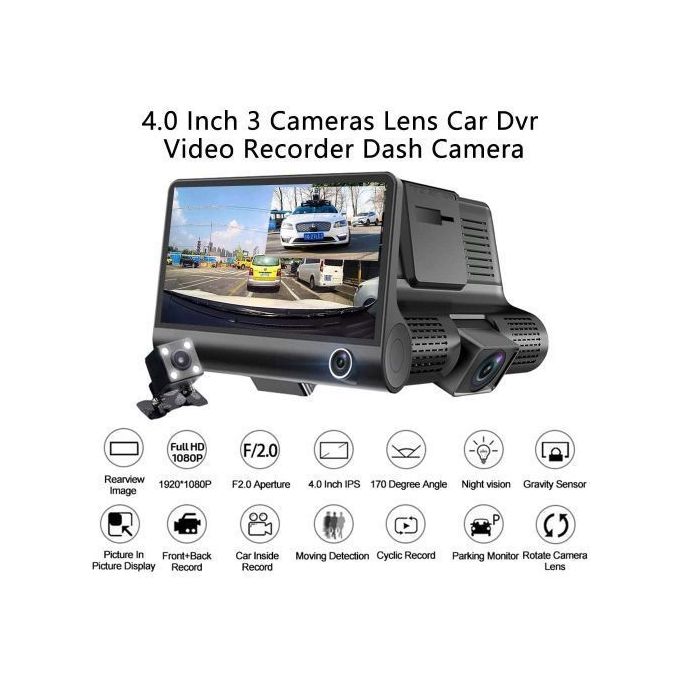 1080p étanche caméra de moto Dvr moto Dashcam 3 pouces caméra