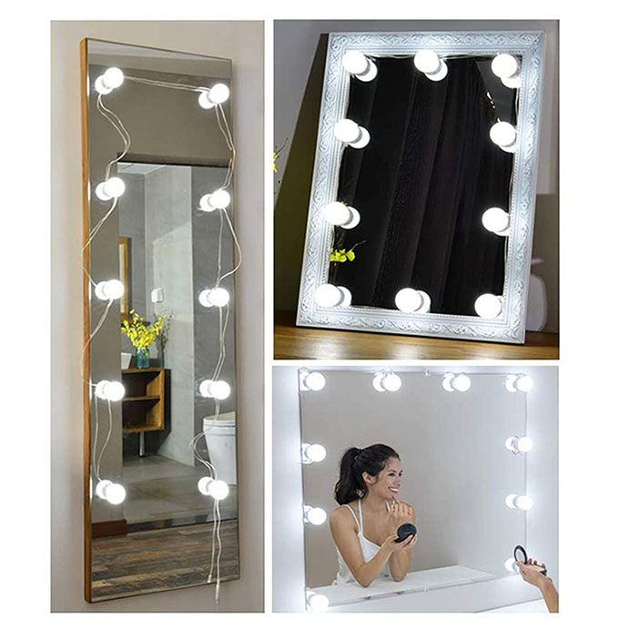 10 Ampoules Miroir De Maquillage À LED De Vanité Lumières Ampoule À  Intensité Variable Tons Chauds/Froids Miroir De Toilette Décoratif Ampoule  LED Kit Accessoire De Maquillage Du 16,54 €