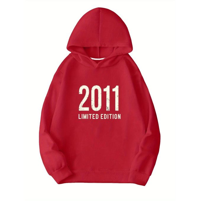 Sweat à Capuche édition Limitée 2011 - Cadeau Anniversaire Né En 2011 - Design Vintage 'Born 2011' - Coupe Classique - 241 G