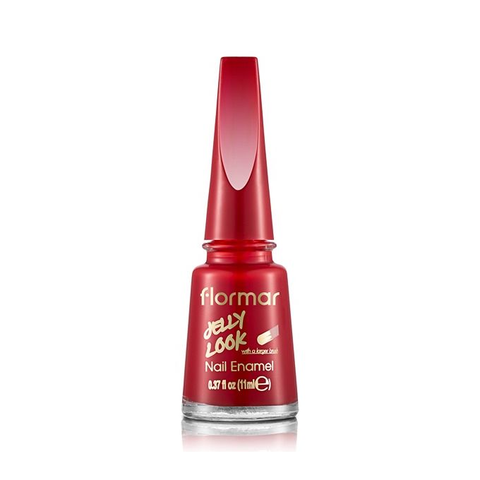 Flormar Jelly Look Nail Enamel-stunning Red