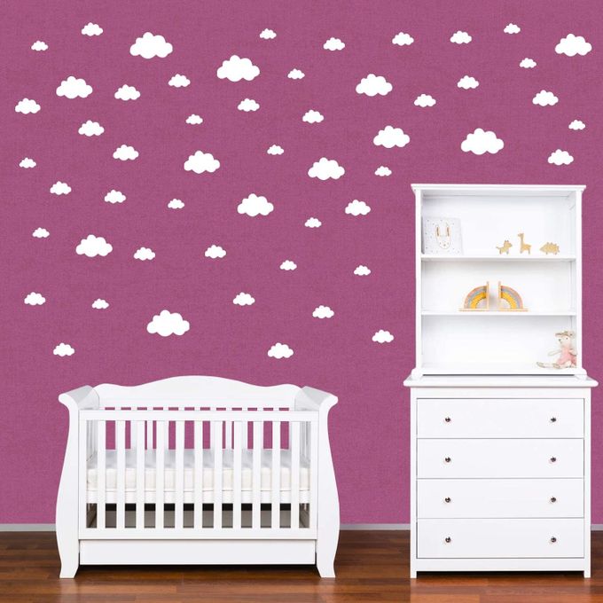 Generic Stickers Muraux Enfants Nuages Autocollants Decoration Murale Chambre Bebe Facile A Poser Blanc 81 Pieces A Prix Pas Cher Jumia Maroc